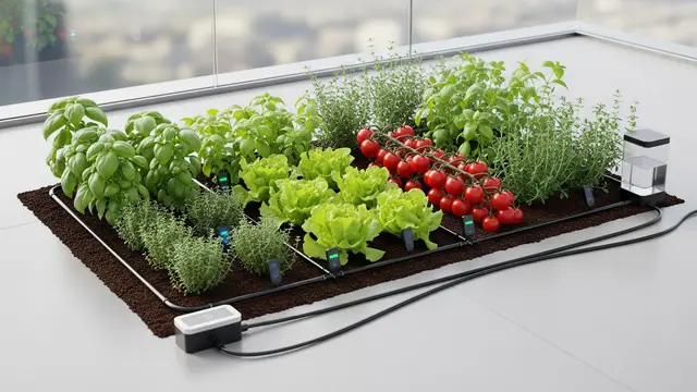 Model Kebun Mini untuk Keluarga Sibuk (AI)