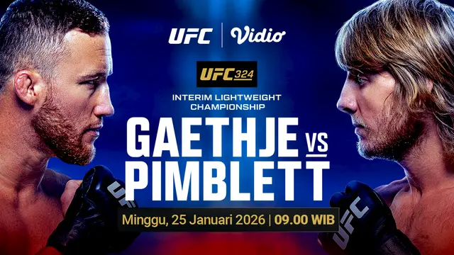 Nonton Justin Gaethje vs Paddy Pimblett eksklusif di Vidio. (dok. Vidio.com)