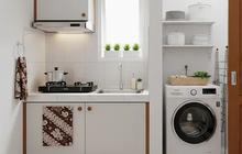 9 Desain Dapur Kecil 1,5x2 Meter untuk Rumah Tipe 21 Lengkap dengan Ruang Laundry