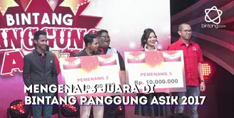 Seperti ini perasaan tiga juara di malam Grand Final Bintang Panggung Asik 2017.
