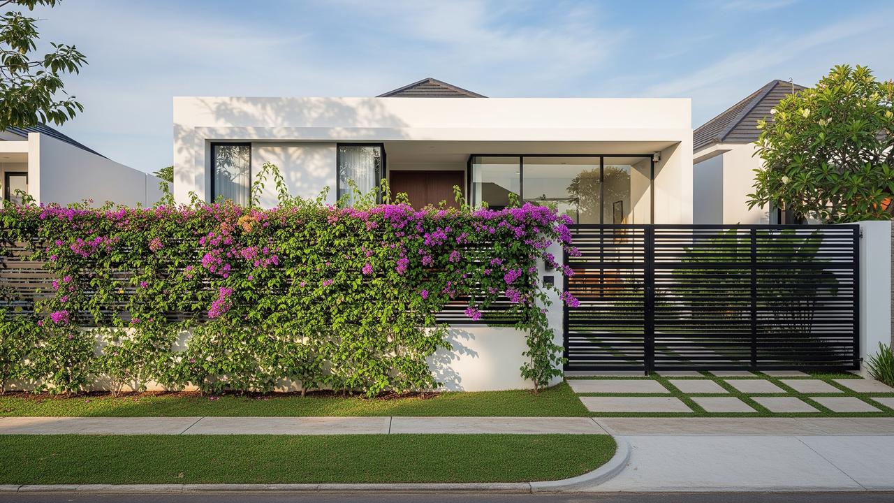 Tanaman Bougainvillea untuk Pagar Terlihat Cantik