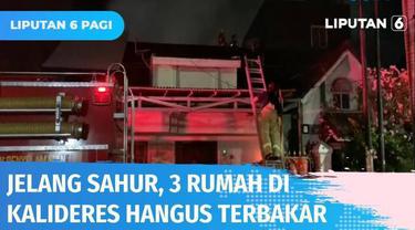 Kebakaran melanda tiga rumah warga di Kalideres, Jakarta Barat, dini hari menjelang sahur. Diduga api berasal dari dapur salah satu rumah warga. Satu orang tewas dalam kebakaran ini. Kerugian ditaksir mencapai miliaran rupiah.