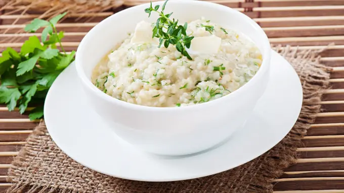 Nasi Tim Beras Merah dan Daging Sapi