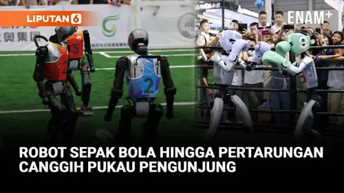 VIDEO: Robot Sepak Bola Hinggaa Pertarungan Canggih Pukau Pengunjung