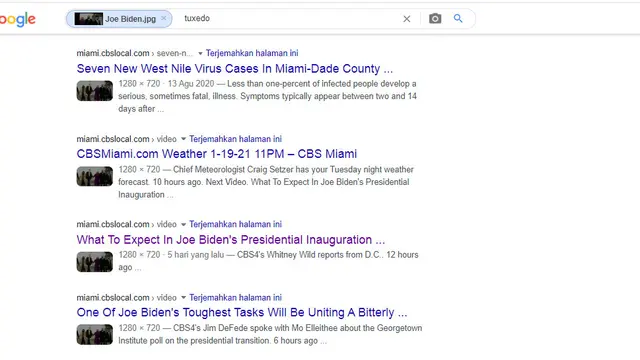 Hasil penelusuran Google Images