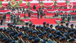 "Masyakarakt membutuhkan rasa aman, rasa keadilan dan rasa untuk diayomi, saya minta Polri jangan abaikan ini," kata Jokowi. (Liputan6.com/Johan Tallo)