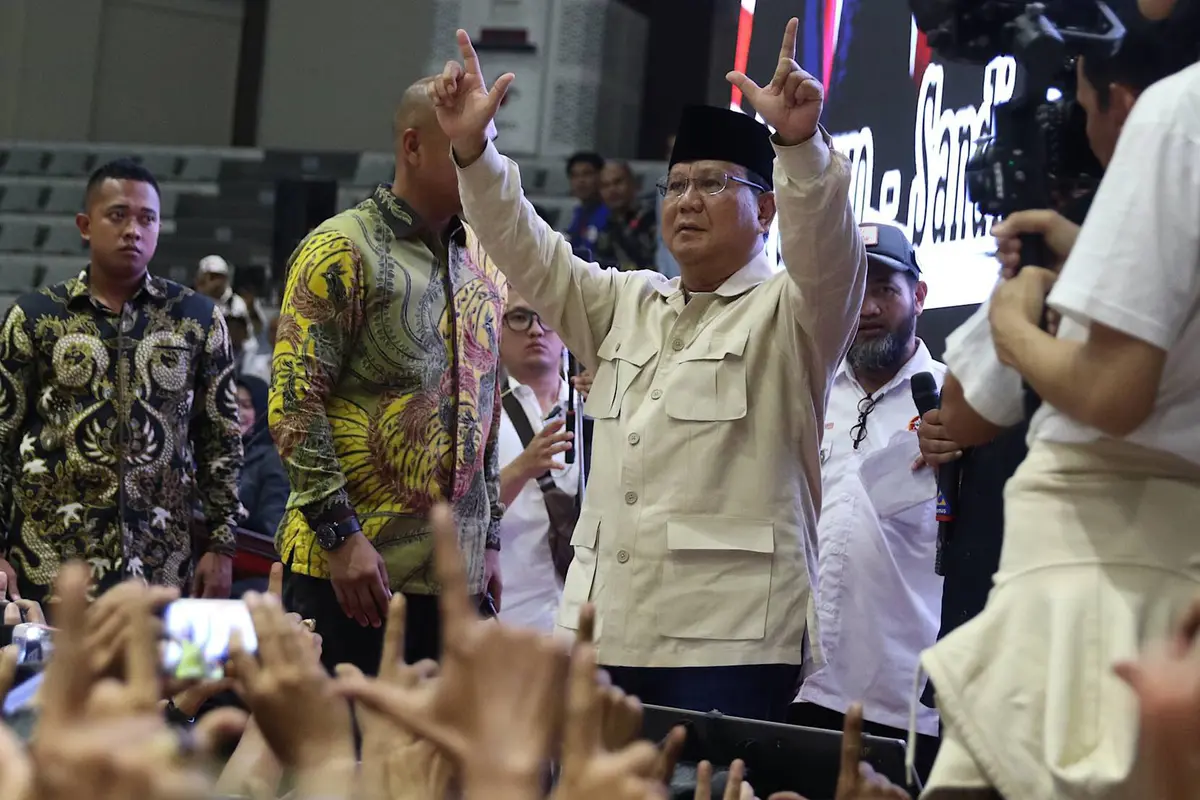 Prabowo Hadiri Pembekalan Relawan