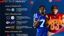 Saksikan NFL pekan ke-9 di Vidio. (dok. vidio.com)