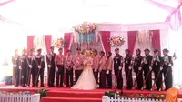 Pernikahan ala Pramuka di Cilacap (Foto: Dokumen Pramuka)