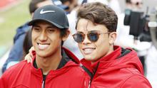 Dua pembalap Prema Racing, Sean Gelael dan Nyck de Vries. (Formula 2)