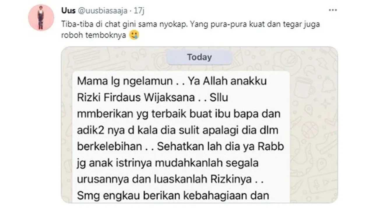 6 Chat Ibu untuk Anak saat Khawatir Ini Bikin Haru