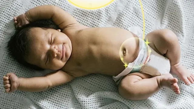 Popok Belly Button U-Shape untuk lindungi tali pusat Bayi