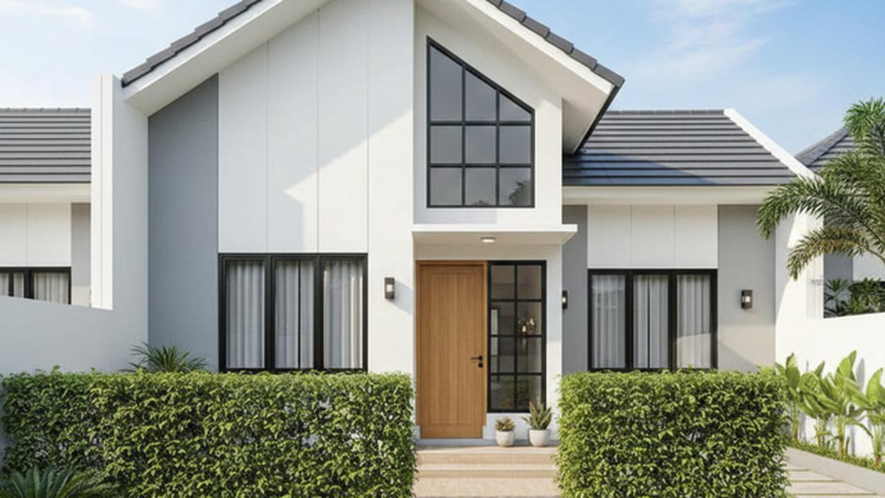 Model Rumah dengan Pagar Teh Tehan
