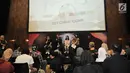 Suasana saat CEO Kapanlagi Youniverse (KLY) Steve Christian (kedua kiri) menyampaikan keterangan dalam konferensi pers di sela XYZ Day 2018 di The Hall, Senayan City, Jakarta, Rabu (25/4). (Merdeka.com/Iqbal S Nugroho)