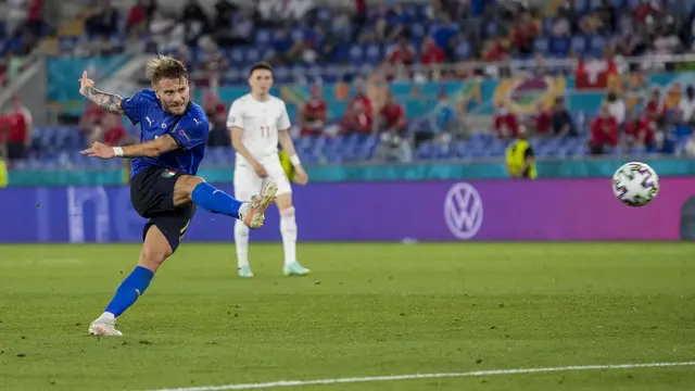 Foto Piala Eropa: Gasak Swiss 3-0, Italia Jadi Tim Pertama yang Lolos ke Babak 16 Besar Euro 2020