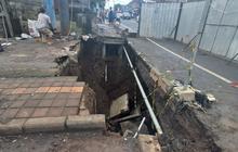 Penampakan Mengerikannya Jalan Amblas di Bali Sedalam 8 Meter, Hingga Bentuk Lubang Raksasa