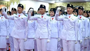 Siapa Pembawa Baki Bendera Paskibraka di Upacara Kemerdekaan 17 Agustus 1945 HUT RI Ke-81
