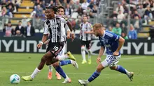 Juventus menelan kekalahan 0-2 dari Como 1907 pada laga pekan ke-7 Serie A di&nbsp;Stadio Giuseppe Sinigaglia, Como, Minggu (19/10/2025) malam WIB. (Antonio Saia/LaPresse via AP)