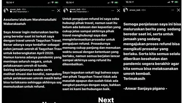 Penjelasan Anwar BAB tentang travel Taqy Malik yang dituding melakukan penggelapan dana jamaah umrah