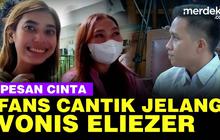VIDEO: Pesan Cinta Fans Cantik Richard Eliezer di Sidang Vonis