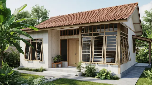 Desain Rumah 4x10 dengan Jalur Sirkulasi Udara