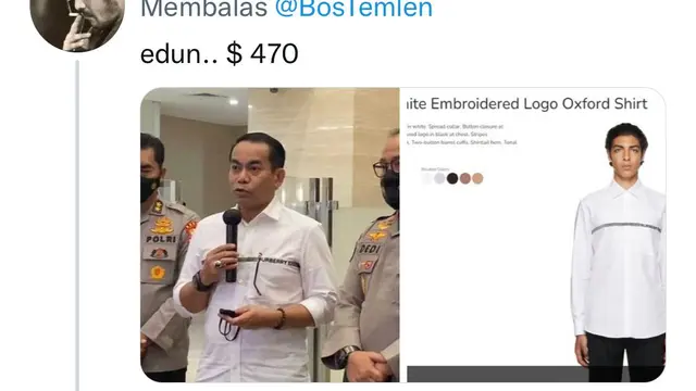 Fesyen Brigjen Andi Rian jadi perbincangan di Twitter