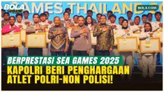 Kapolri Beri Penghargaan Atlet Polri dan Non-Polisi Peraih Medali SEA Games 2025
