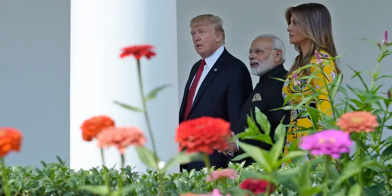 Sambangi Donald Trump, PM India Bahas Kelompok Militan di Perbatasan