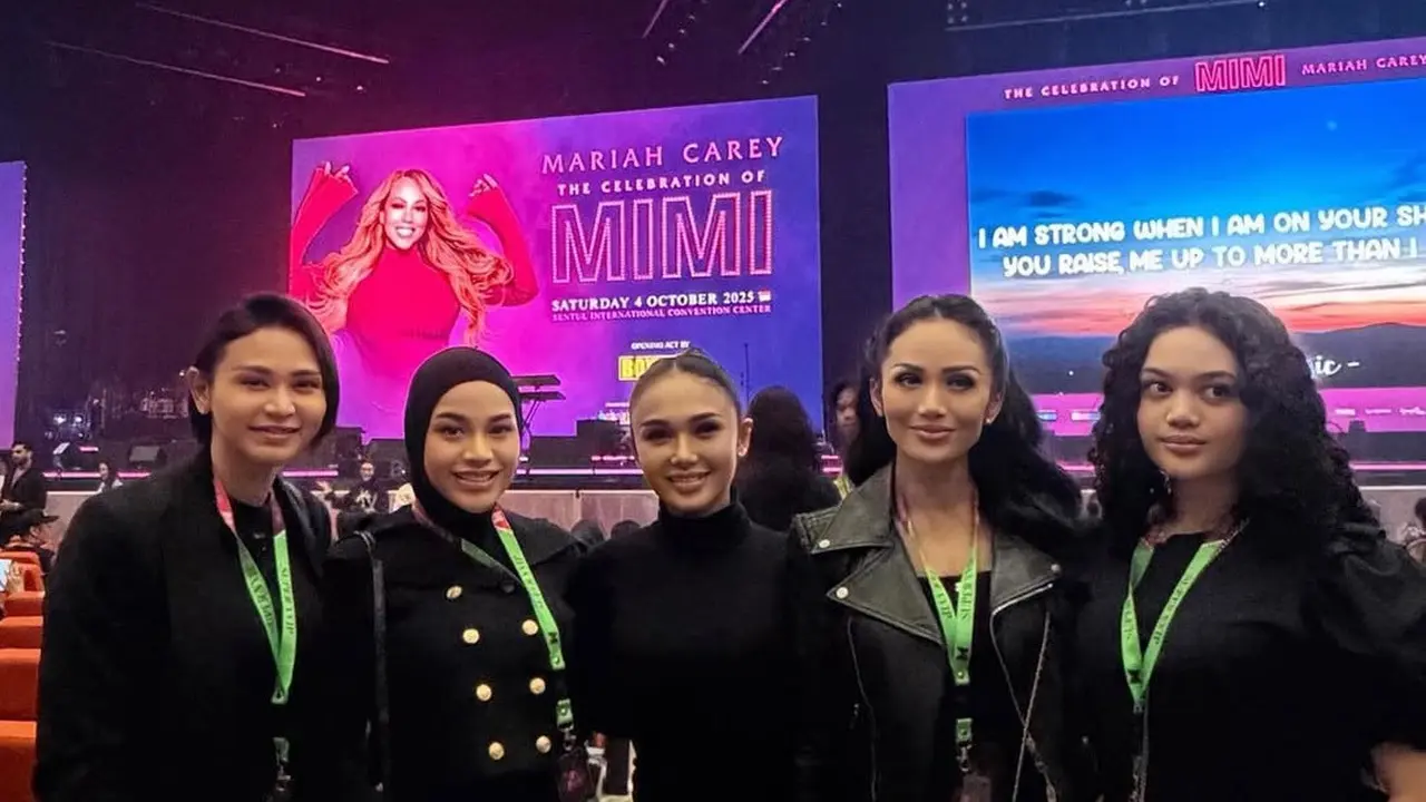 Sederet Artis Tanah Air Nonton Konser Mariah Carey