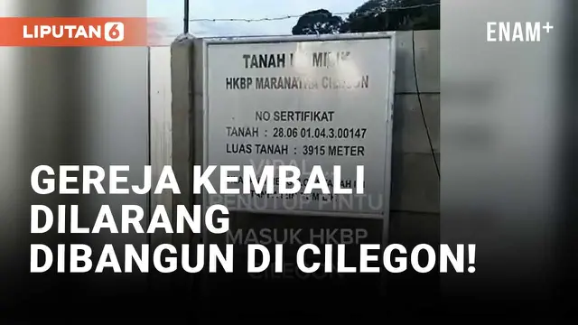 Pembangunan Gereja HKBP Dihentikan Warga di Cilegon