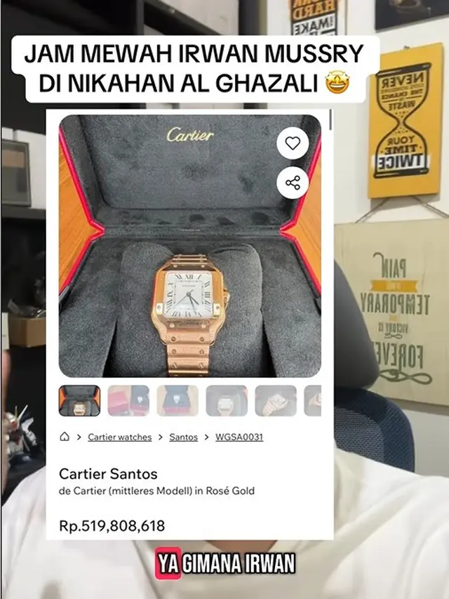 Jam Tangan Daddy Irwan Mussry di Acara Nikahan Al-Alyssa
