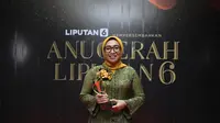 Dirjen EBTKE Kementerian ESDM Eniya Listiani Dewi meraih Anugerah&nbsp;Liputan6. (Liputan6.com)