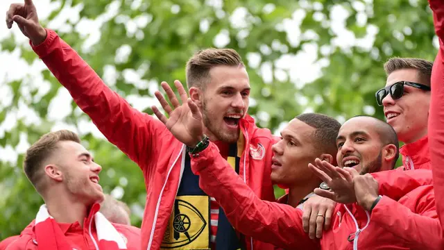 Aaron Ramsey ( AFP PHOTO / LEON NEAL)