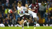 Adnan Januzaj mencetak gol untuk Mu di laga kontra Aston Villa (Reuters) 