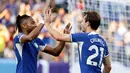 Pada menit ke-76, Chelsea kembali menggetarkan jala Brighton. Nicolas Jackson berhasil menaklukkan kiper kedua Brighton, Bart Verbruggen, usai mendapat umpan terobosan Cucurella. (Adam Hunger/Getty Images/AFP)