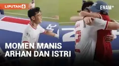 Bikin Baper, Momen Manis Pelukan Arhan ke Istri Usai Berhasil Singkirkan Korsel di Piala Asia U-23 2024