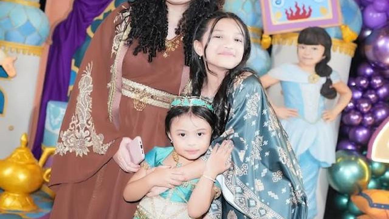 Potret Amora Lemos di Perayaan Ultah Ameena, Cantik dengan Busana Serba Cokelat