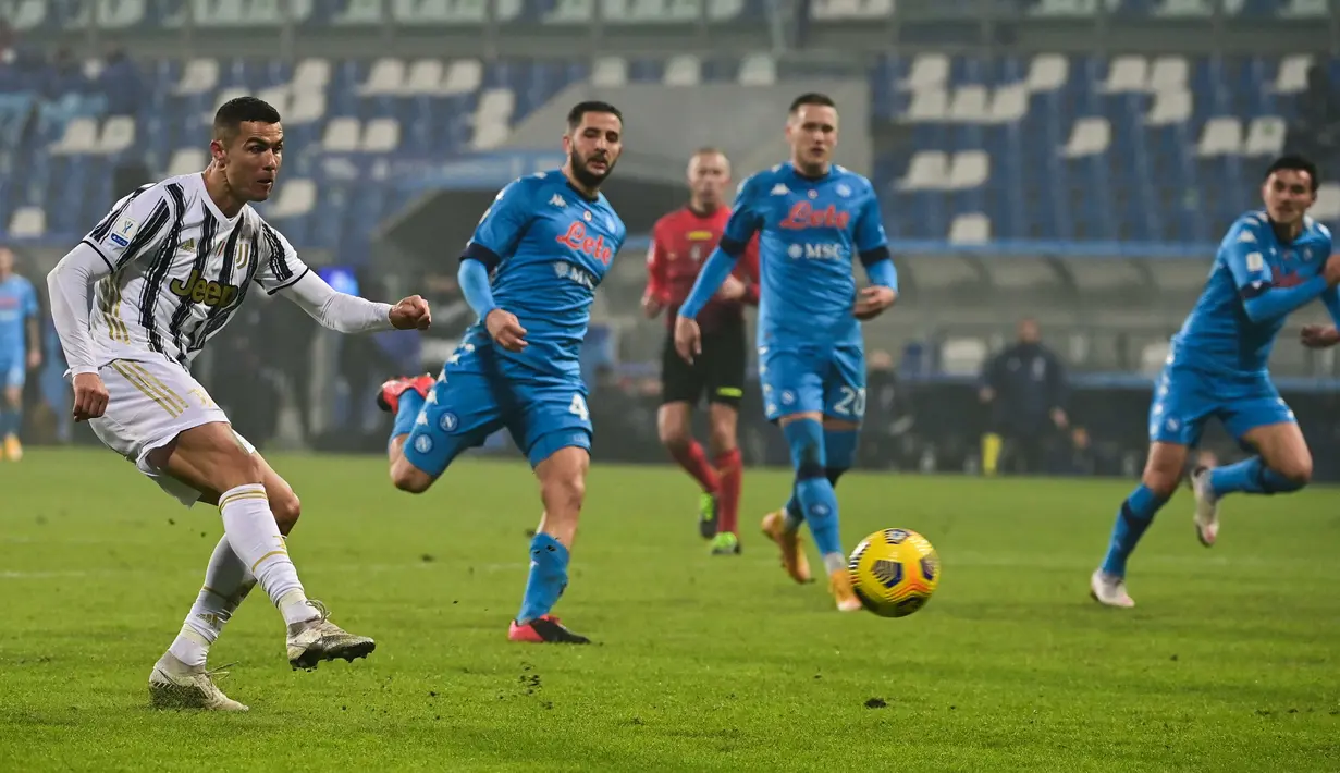 Sementara itu, hingga kini Ronaldo tercatat sudah menyumbang 85 gol bagi Juventus. (Foto: AFP/Migeul Medina)