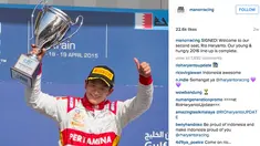 Postingan Manor Racing ini mencapai 22.600 like, sangat tinggi untuk postingan lain di Instagram Manor Racing. (Bola.com/Manorracing/Instagram)