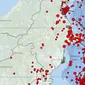 Gempa Magnitudo 5,5 mengguncang wilayah Batu Putih, Berau, Kalimantan Timur, Minggu malam (15/9/2024), pukul 20.08.09 WIB. (Liputan6.com/ Dok BMKG)