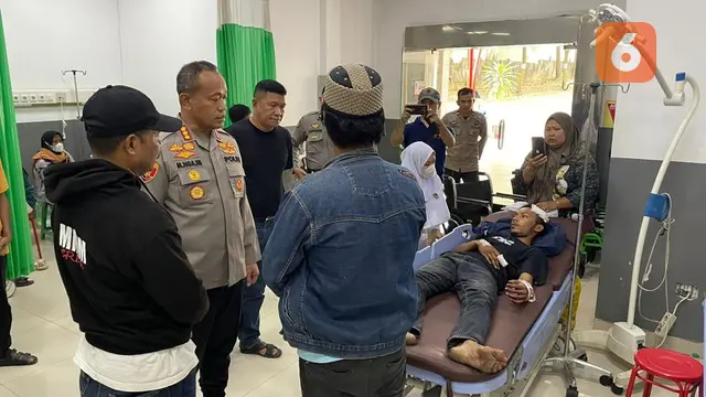 Pemudik korban penganiayaan geng motor di Kota Makassar (Liputan6.com/Fauzan)