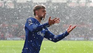 Everton berhasil terhindar kekalahan saat bertandang ke markas Brentford dalam laga lanjutan Liga Inggris 2025/2026, Sabtu (11/04/2026) waktu setempat. (AP Photo/PA/Steven Paston)