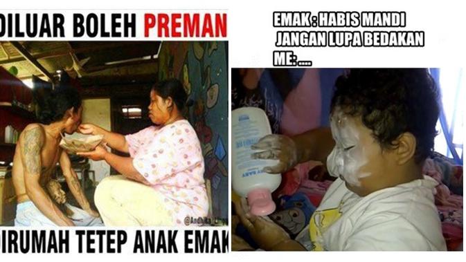 6 Meme  Kocak Saat Nurut Kata Emak Ini Bikin Ketawa Ngakak 