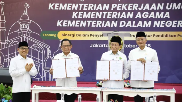 Mendagri Tito Karnavian Teken MoU Perkuat Infrastruktur Pendidikan Pesantren