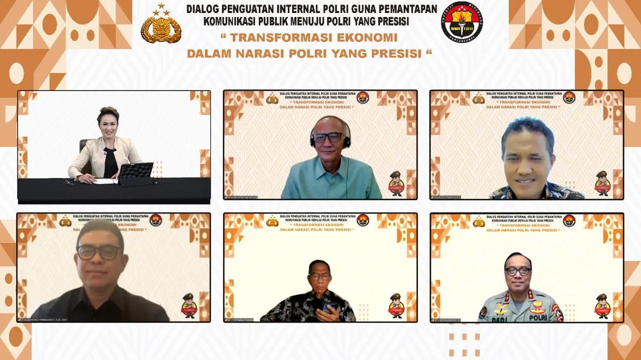 Webinar yang diselenggarakan Divisi Humas Polri secara daring (Istimewa)
