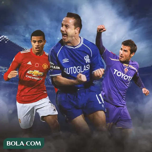 Ilustrasi - Mason Greenwood, Dennis Wise, Adrian Mutu