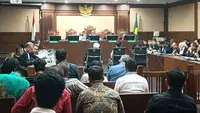 Jaksa Penuntut Umum meminta majelis hakim menolak eksepsi terdakwa Nurman Herin dalam perkara dugaan korupsi dan TPPU yang berkaitan dengan mantan Jampidsus Kejagung Febrie Adriansyah. (Liputan6.com/Alya Putri Agustina)
