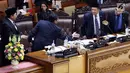 Pimpinan Sidang Rapat Paripurna Fahri Hamza, Fadli Zon, Agus Hermanto saat memimpin Rapat Paripurna ke-6 Masa Persidangan I Tahun 2017-2018 di Gedung Nusantara II Kompleks Parlemen, Senayan, Jakarta, Selasa (26/9). (Liputan6.com/JohanTallo)