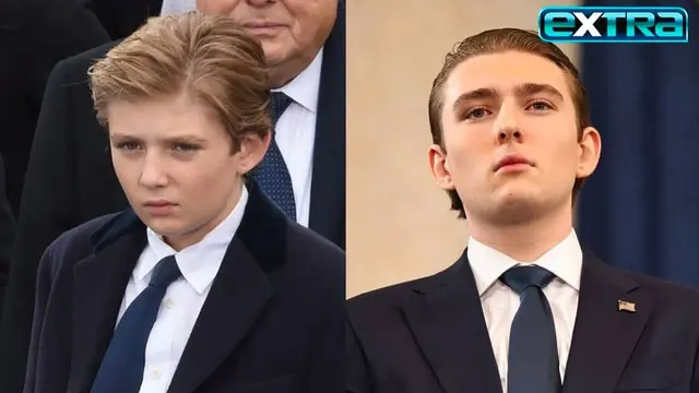 Transformasi Barron Trump saat pelantikan Donald Trump sebagai presiden di 2017 - 2025/Instagram @barronupdate