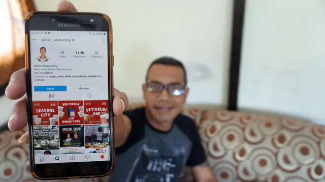 Gibran Miliki Akun Instagram